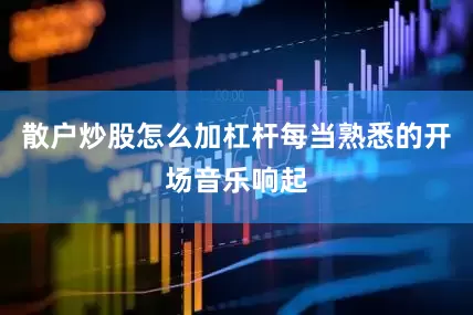 散户炒股怎么加杠杆每当熟悉的开场音乐响起